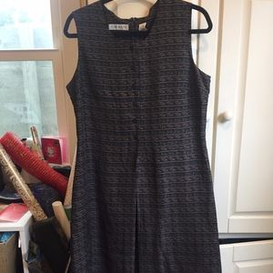 Chaus shirtwaist shift with front pleat